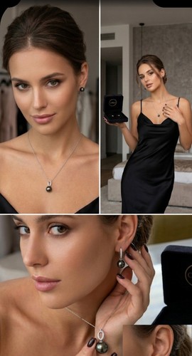 Tahiti perlenohrringe aus 18k - tahiti,