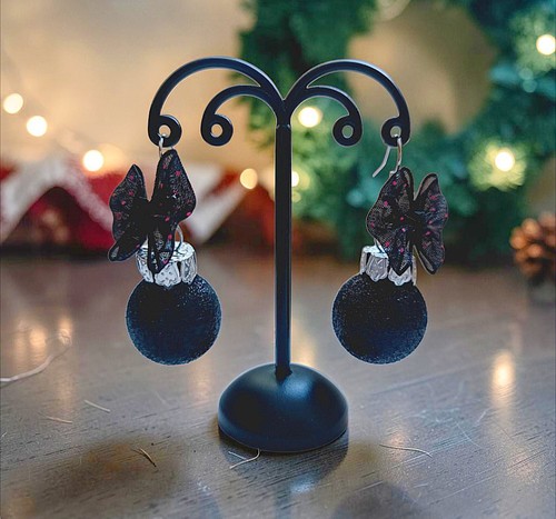 Ohrringe christbaum kugeln - christbaum,