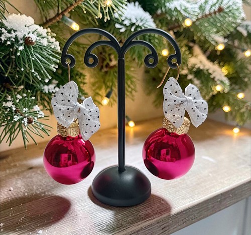 Ohrringe christbaum kugeln - christbaum, -kugeln