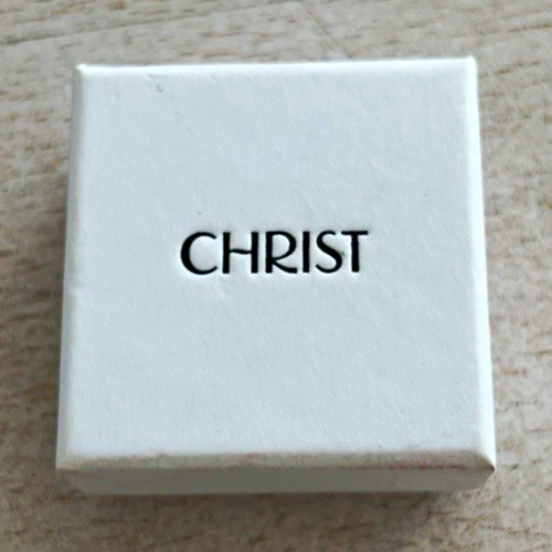 Christ ohrstecker silber - christ, mit