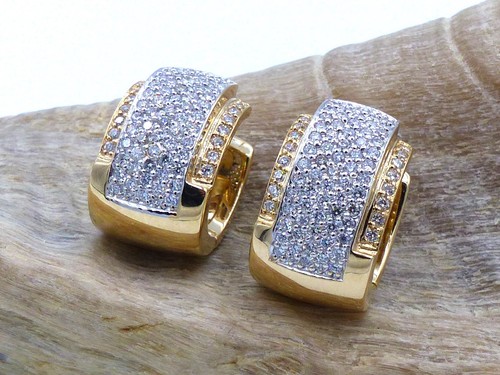 Stilvolle brillantcreolen - stilvolle,