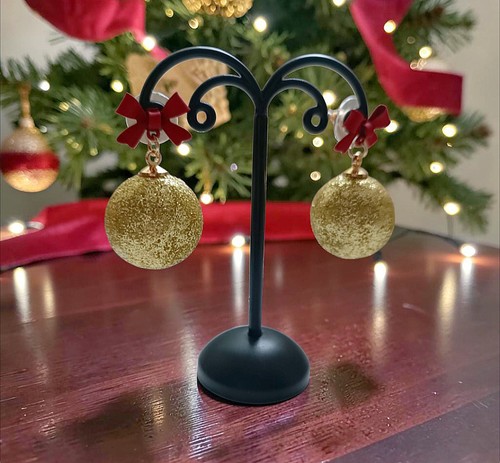 Ohrringe christbaum kugeln - ohrringe,