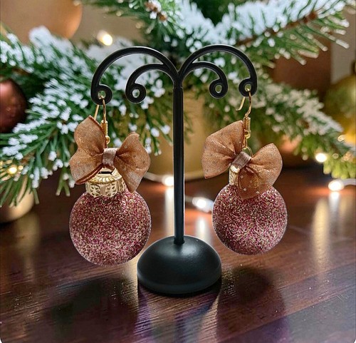 Ohrringe christbaum kugeln - ,